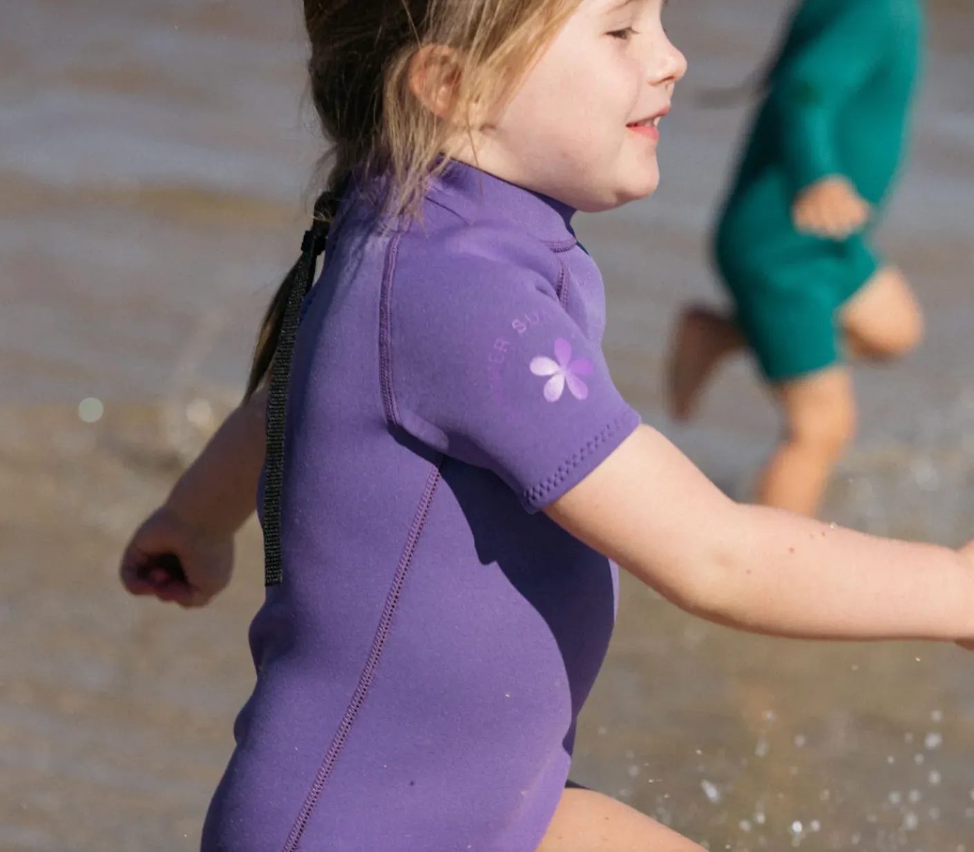 Short Sleeve Paddle Suit - Violet