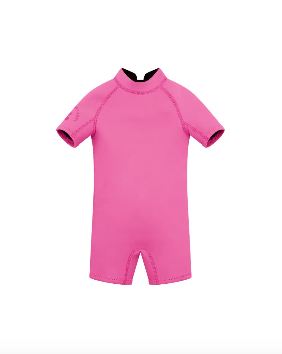 Short Sleeve Springsuit - Fuschia Pink