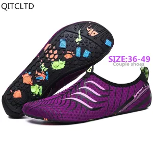 Sneakers Men Women Barefoot Beach Water Shoes Lovers Outdoor Fishing Swimming Bicycle Quick-Drying Aqua Shoes Zapatos De Mujer size36-49