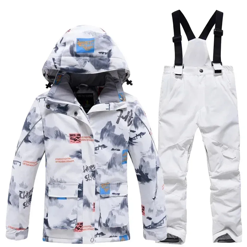 Snowboarding Kids Jacket and Pants