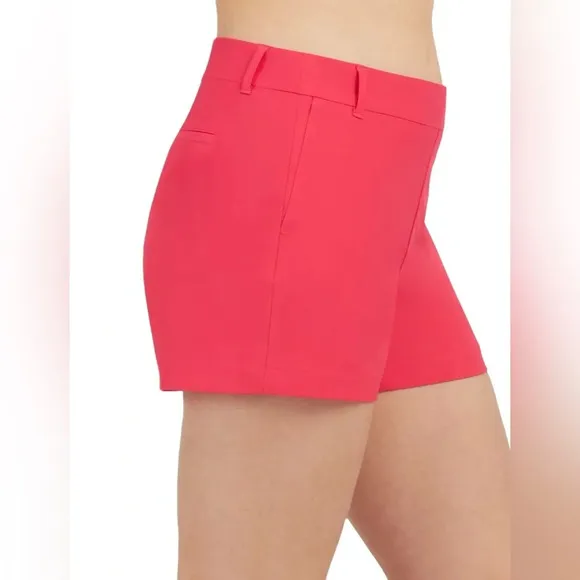SPANX Sunshine Short 6&quot; Hibiscus Pink Boat Beach Swim Trunks Shorts Large Nwt
