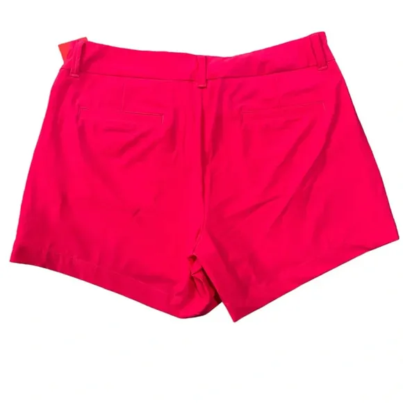 SPANX Sunshine Short 6&quot; Hibiscus Pink Boat Beach Swim Trunks Shorts Large Nwt