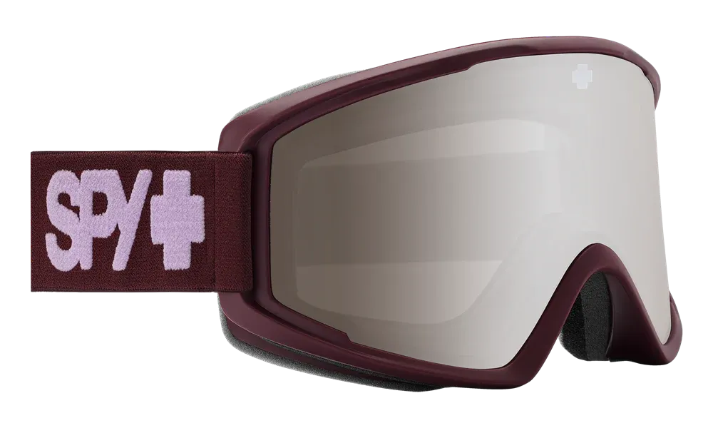 Spy Crusher Elite Goggles Matte Merlot / HD Bronze Silver Mirror