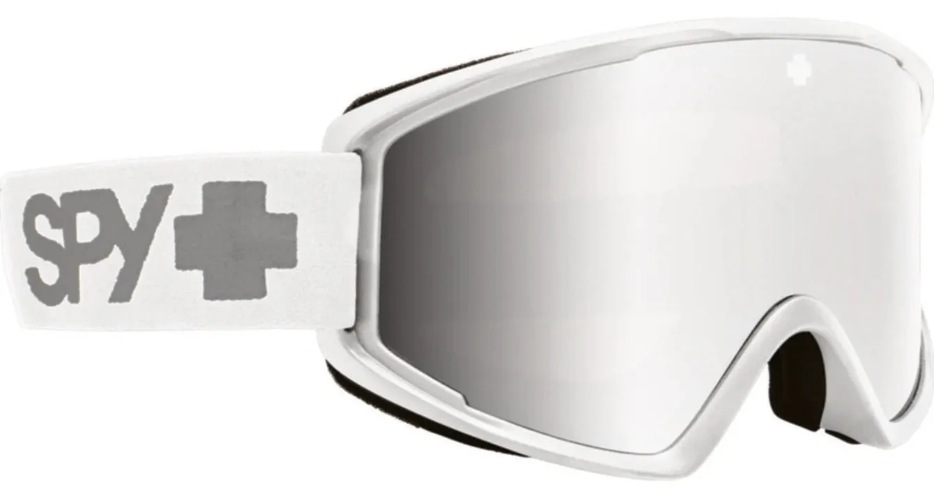 Spy Crusher Elite Goggles Matte White / HD Bronze with Silver Spectra Mirror