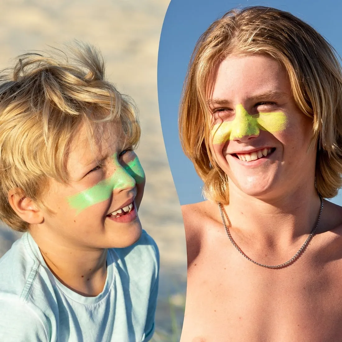 Sun Zapper Coloured SPF 50  Zinc Stick 3 Pack - Skin/Green/Yellow