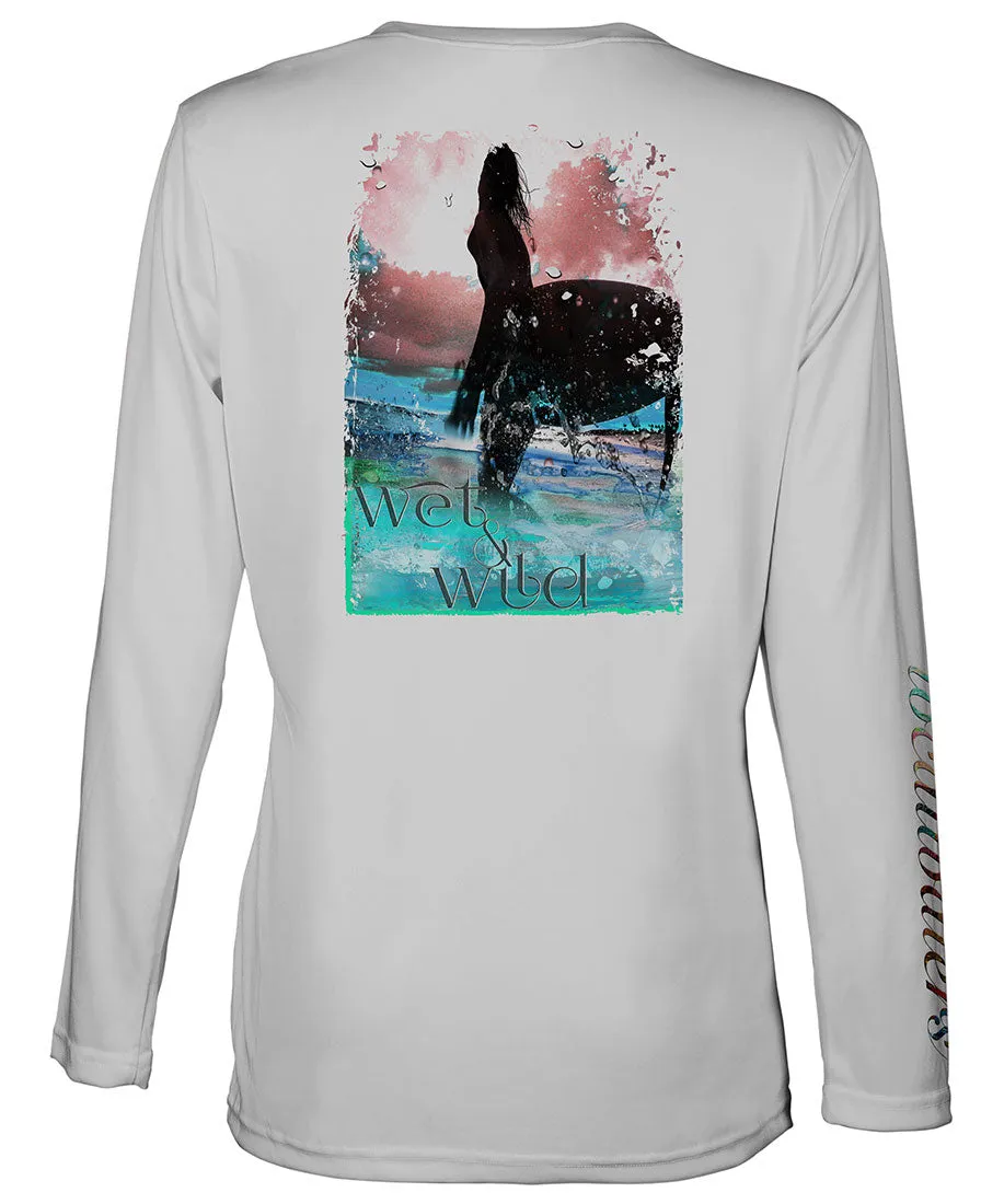 SUP Shirt | Surfing T-Shirt | Wet & Wild V-Neck