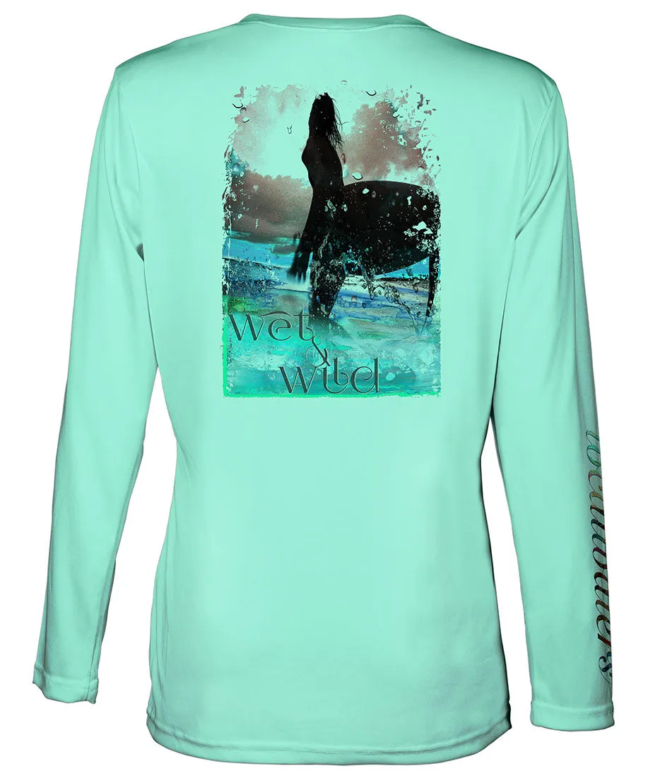 SUP Shirt | Surfing T-Shirt | Wet & Wild V-Neck