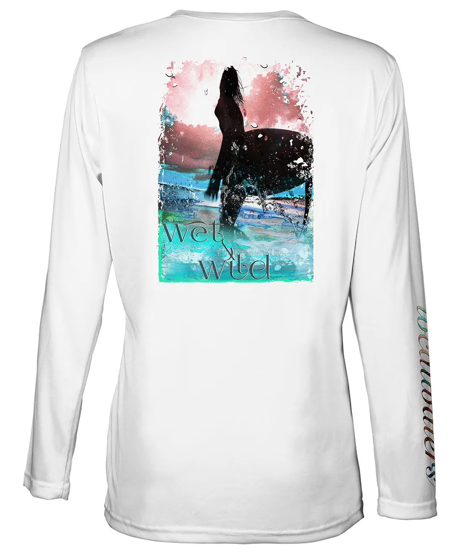 SUP Shirt | Surfing T-Shirt | Wet & Wild V-Neck