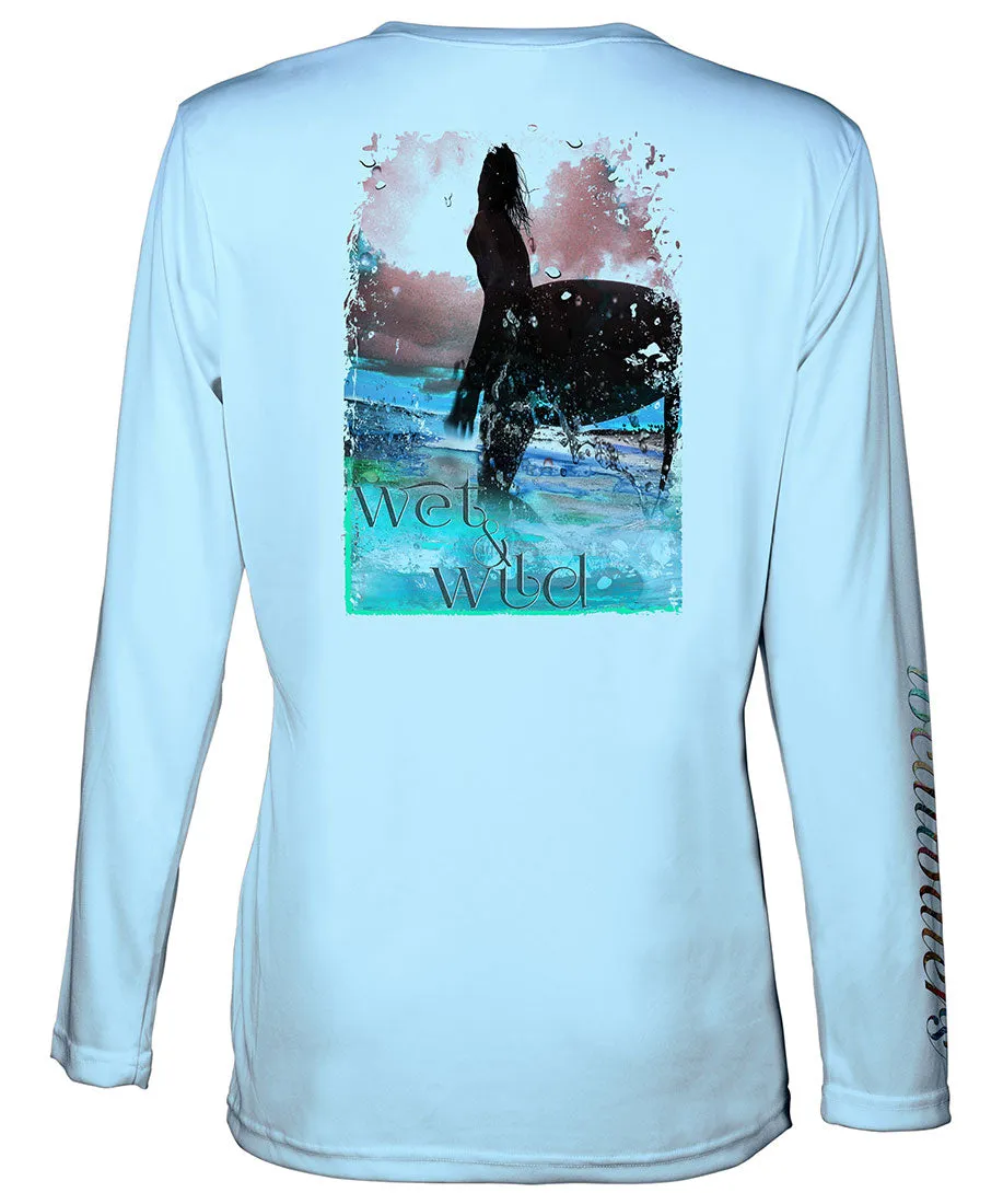 SUP Shirt | Surfing T-Shirt | Wet & Wild V-Neck