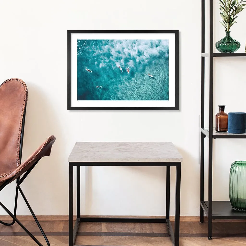 Surfers at Bondi Wall Art Print