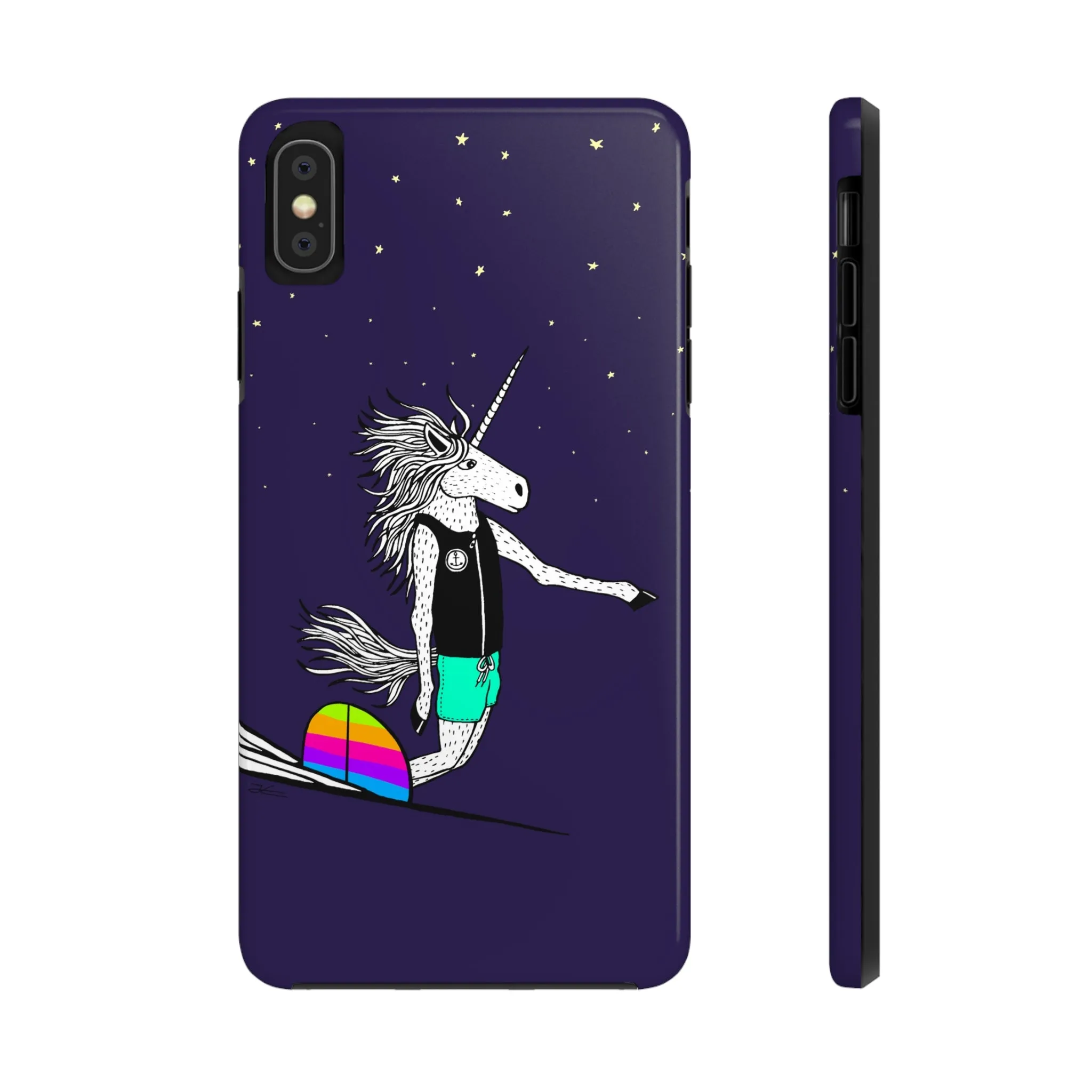 Surfing Unicorn Tough Phone Case
