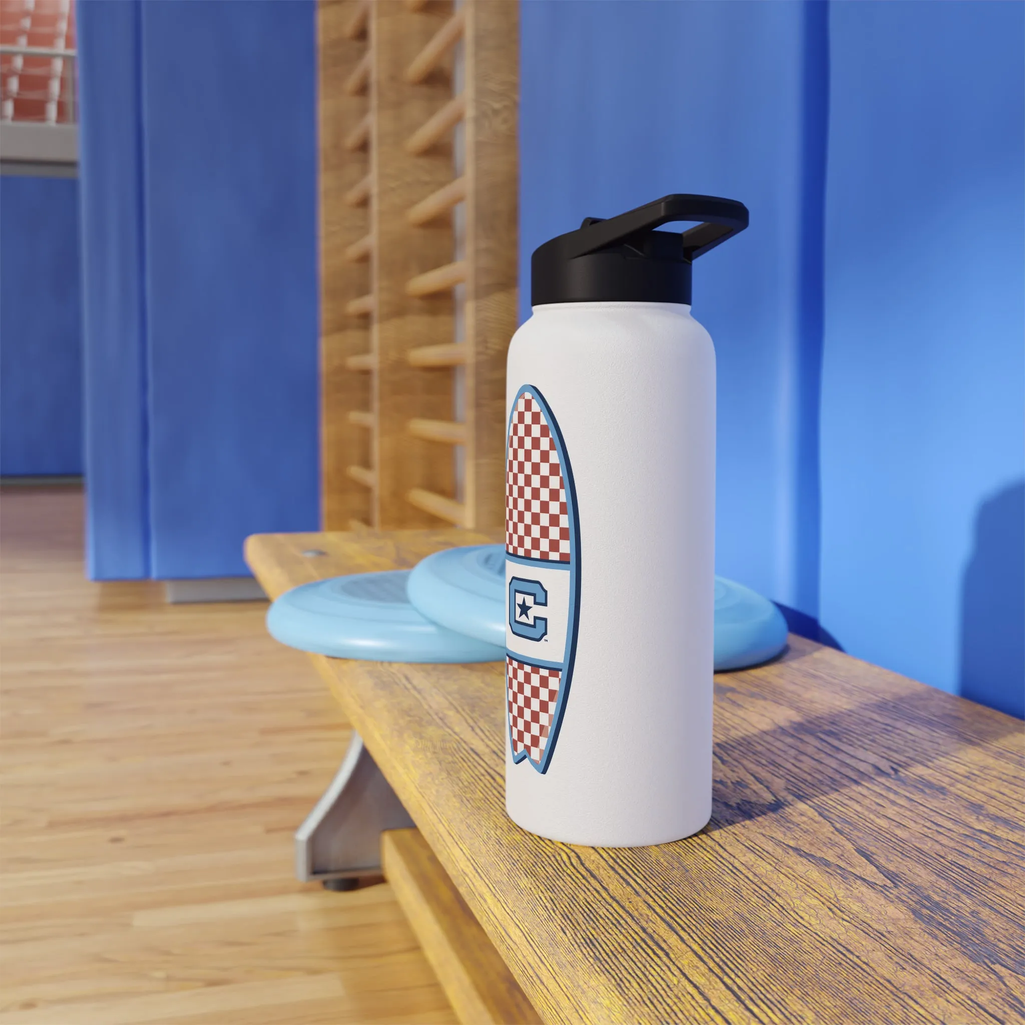 The Citadel, Surfing, Stainless Steel Water Bottle, Standard Lid