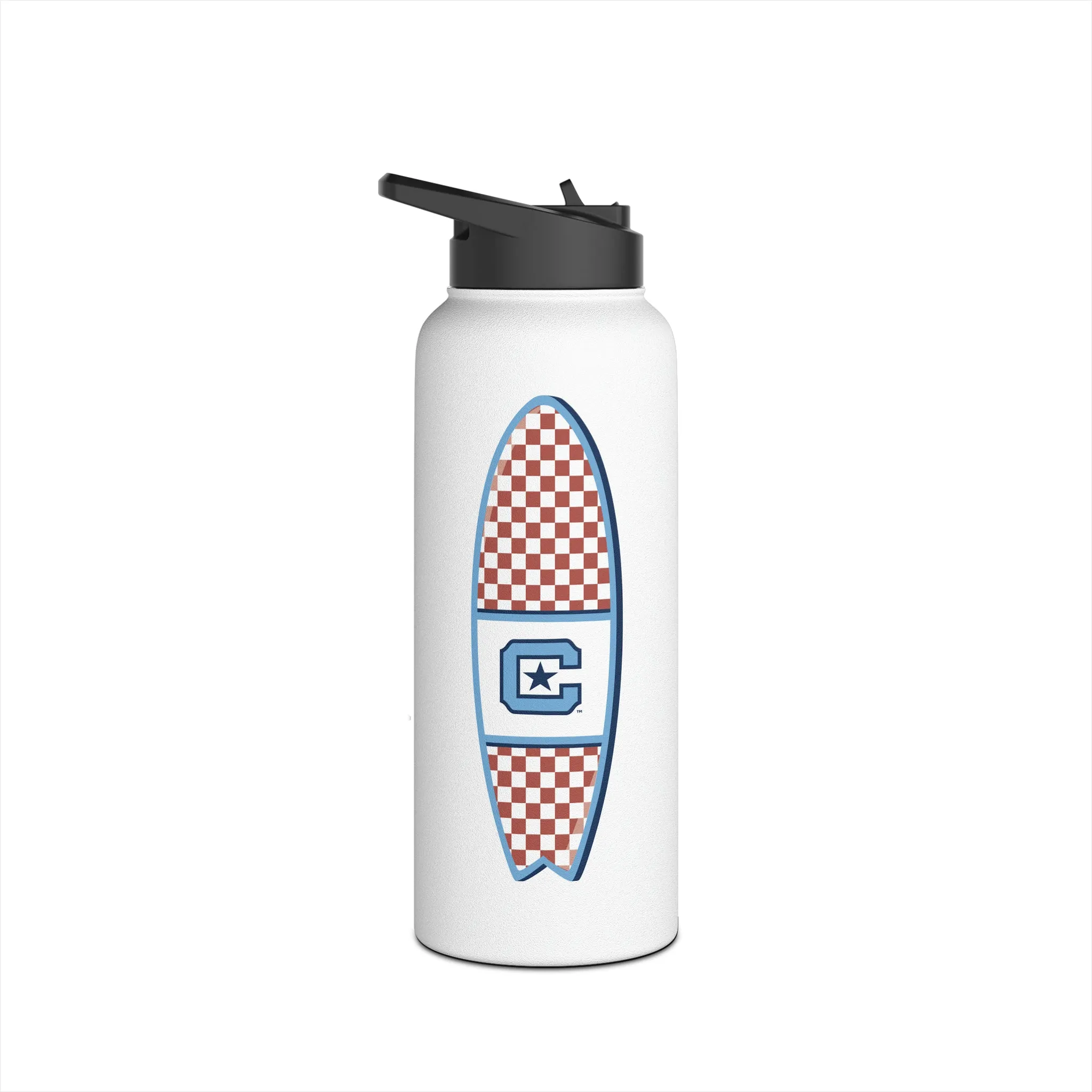 The Citadel, Surfing, Stainless Steel Water Bottle, Standard Lid