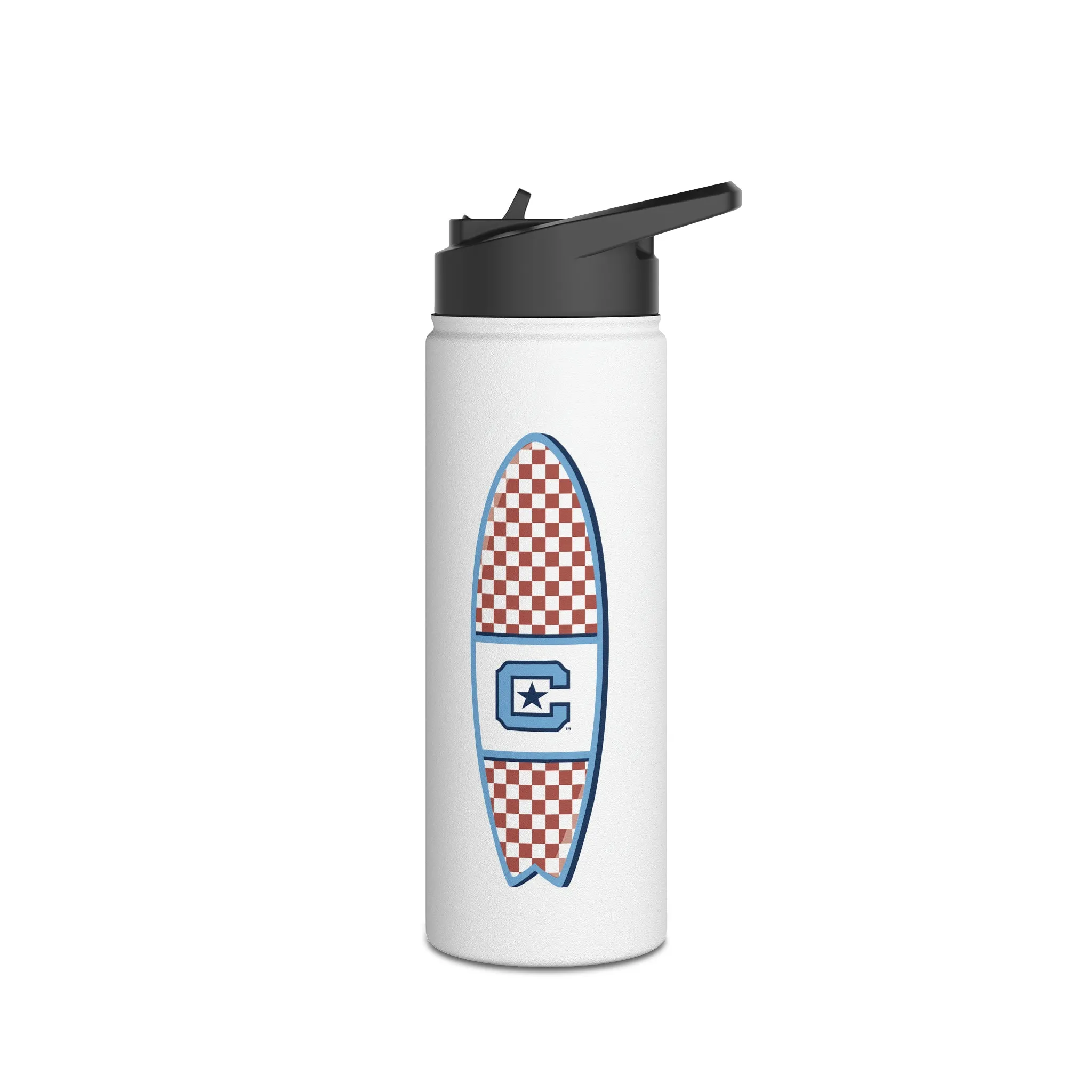 The Citadel, Surfing, Stainless Steel Water Bottle, Standard Lid