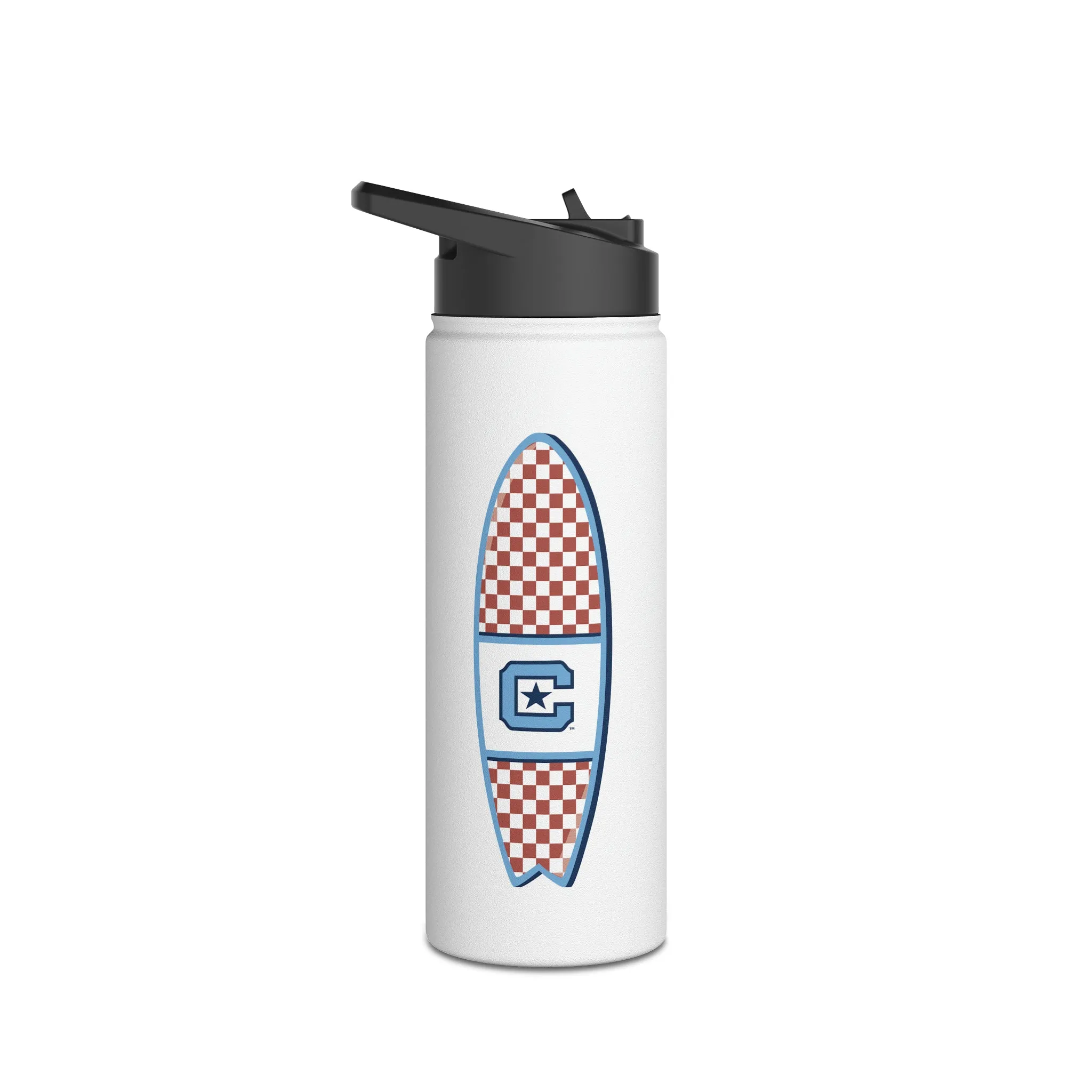 The Citadel, Surfing, Stainless Steel Water Bottle, Standard Lid
