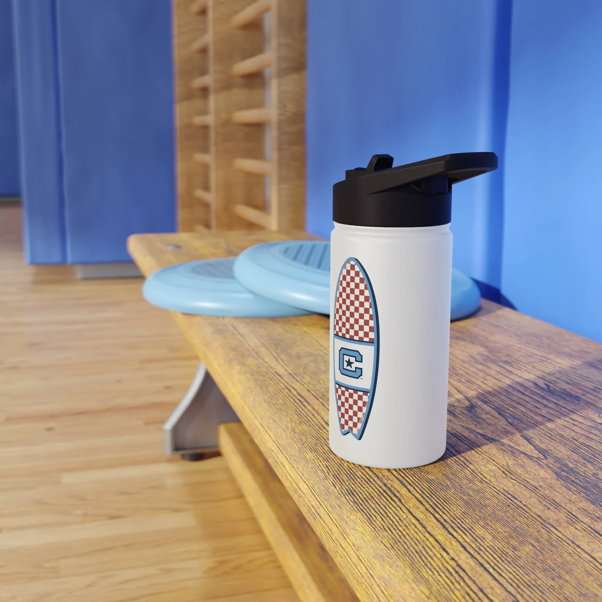 The Citadel, Surfing, Stainless Steel Water Bottle, Standard Lid