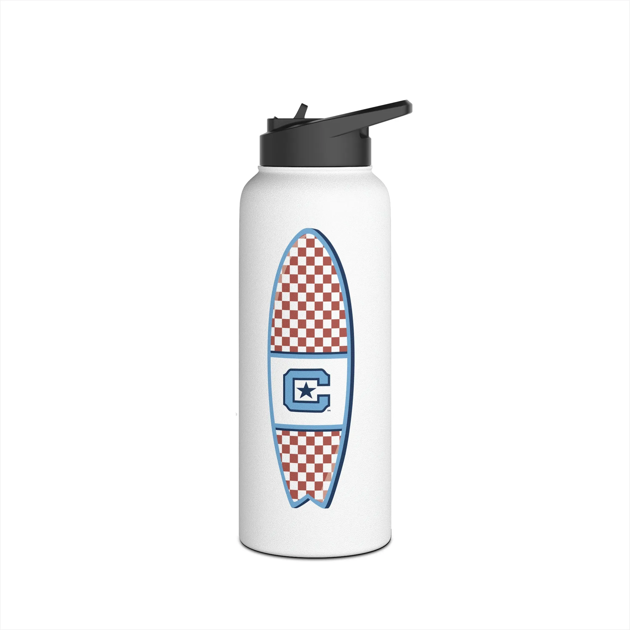 The Citadel, Surfing, Stainless Steel Water Bottle, Standard Lid