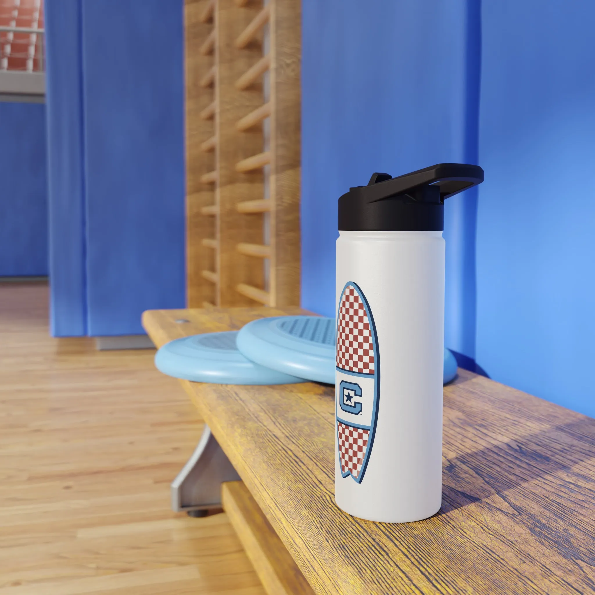 The Citadel, Surfing, Stainless Steel Water Bottle, Standard Lid
