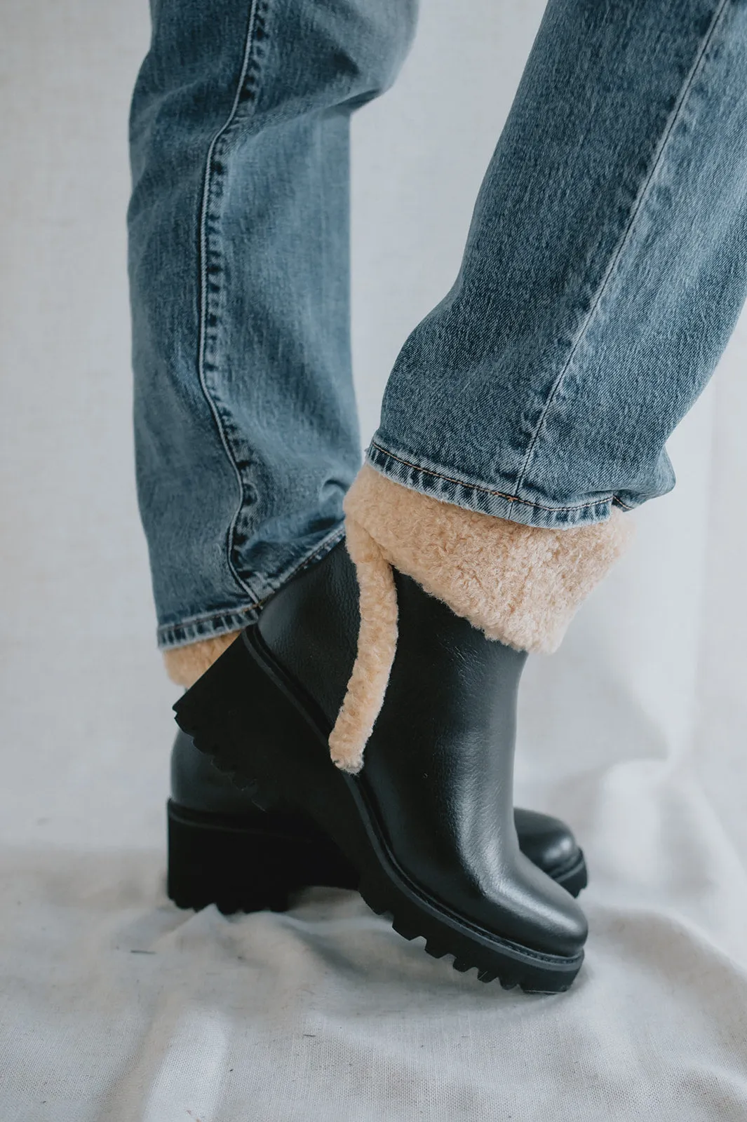 The Hug H2O Boots by Dolce Vita - Black Leather