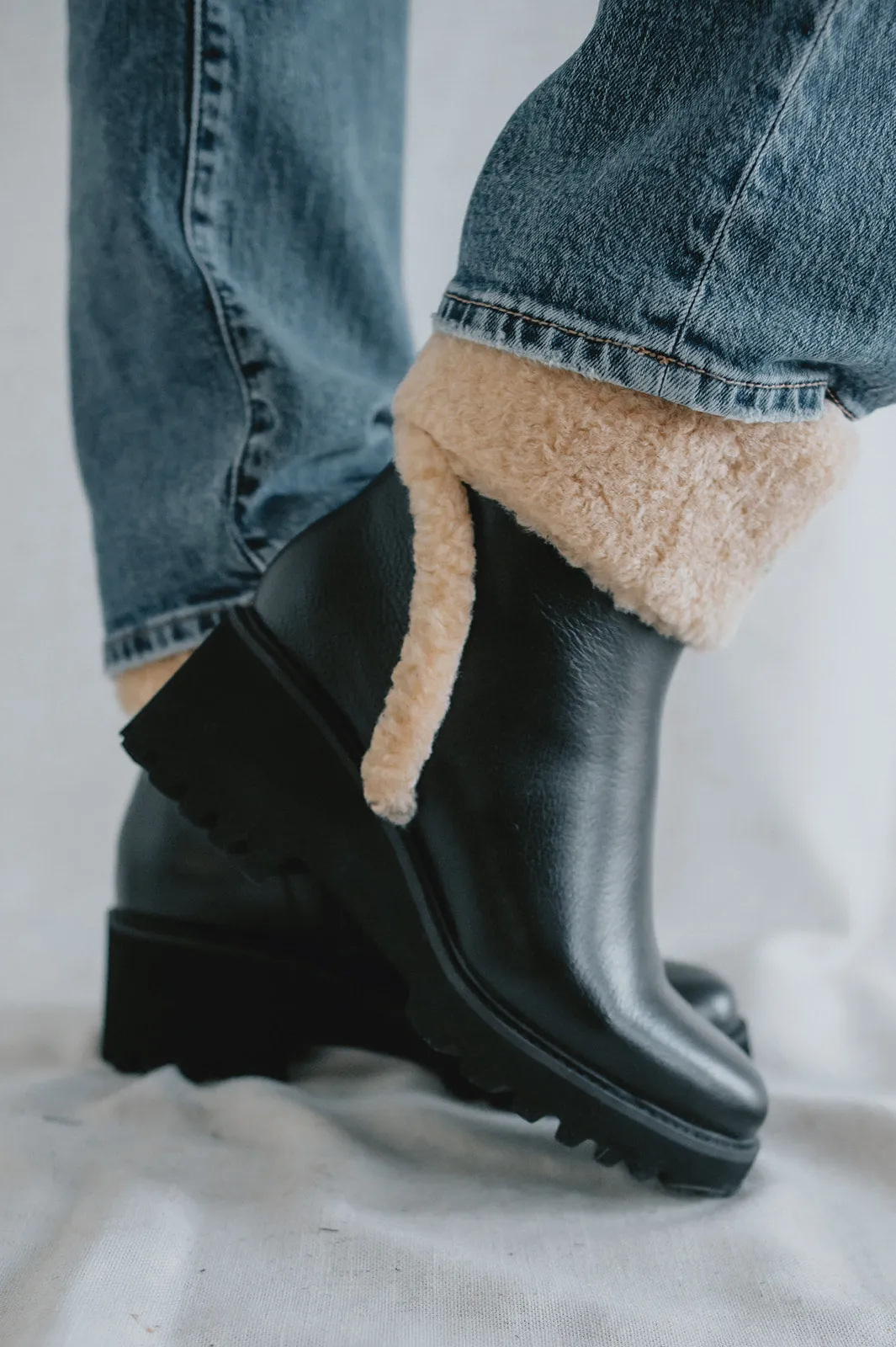 The Hug H2O Boots by Dolce Vita - Black Leather