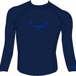 TKS MEN'S TIGHT FIT RASHGUARD NAVY/ROYAL UV 50