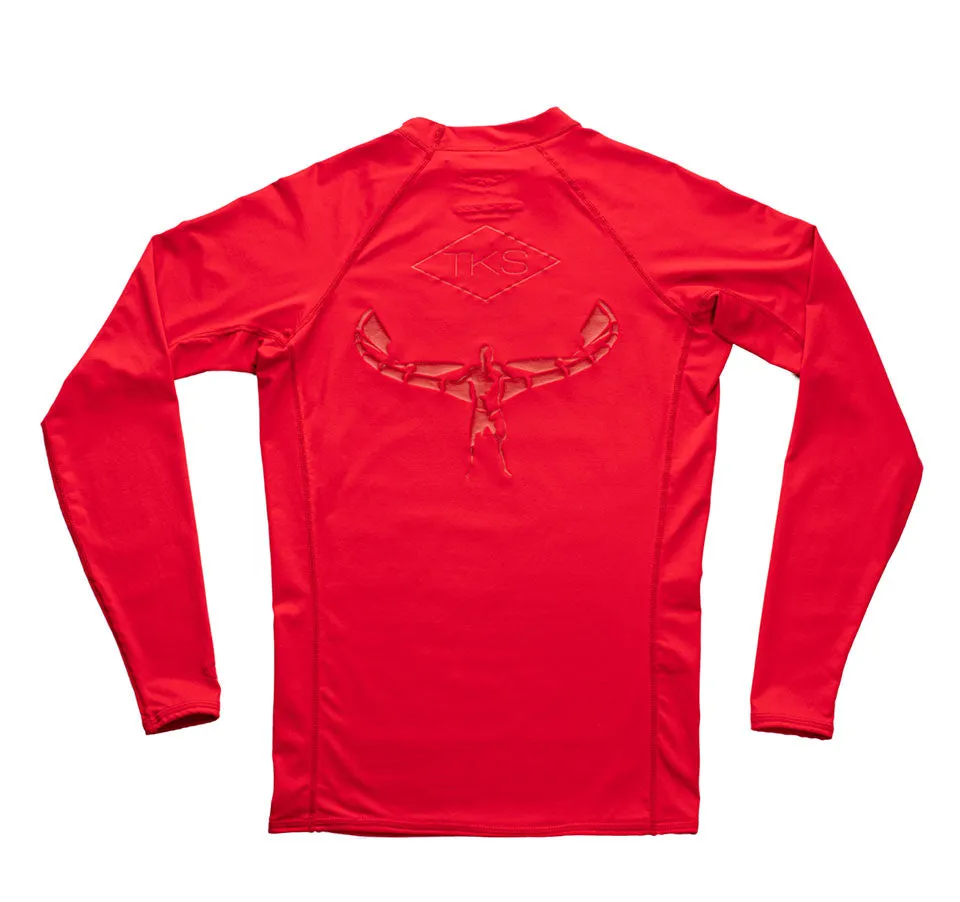 TKS Surf Rashguard - Red LS