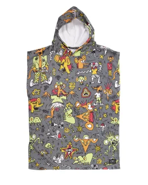 Toddler Hooded Poncho - Irvine print