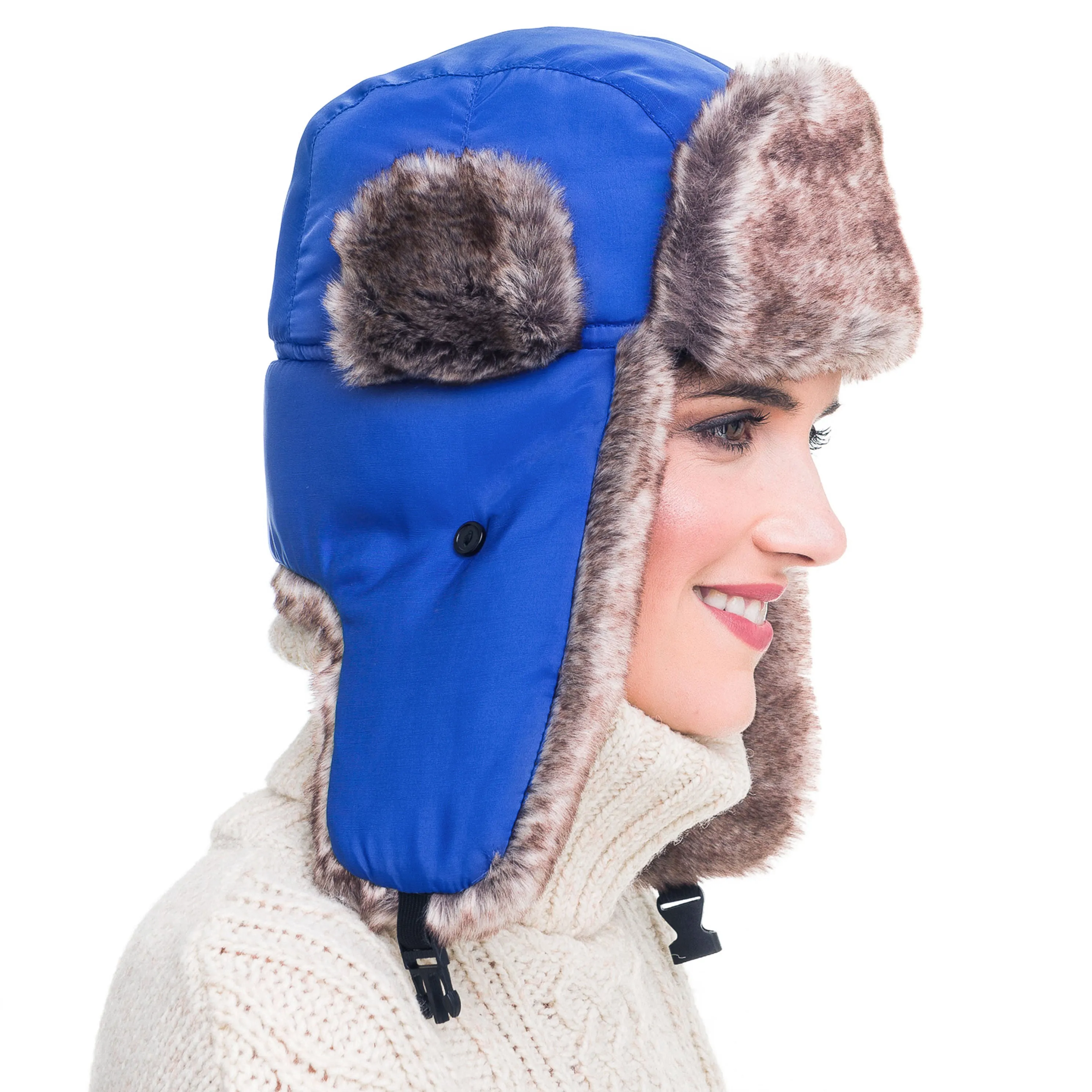 Trapper Hat (Double Blue)