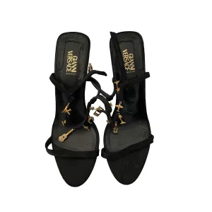 Versace Black Charm Heels