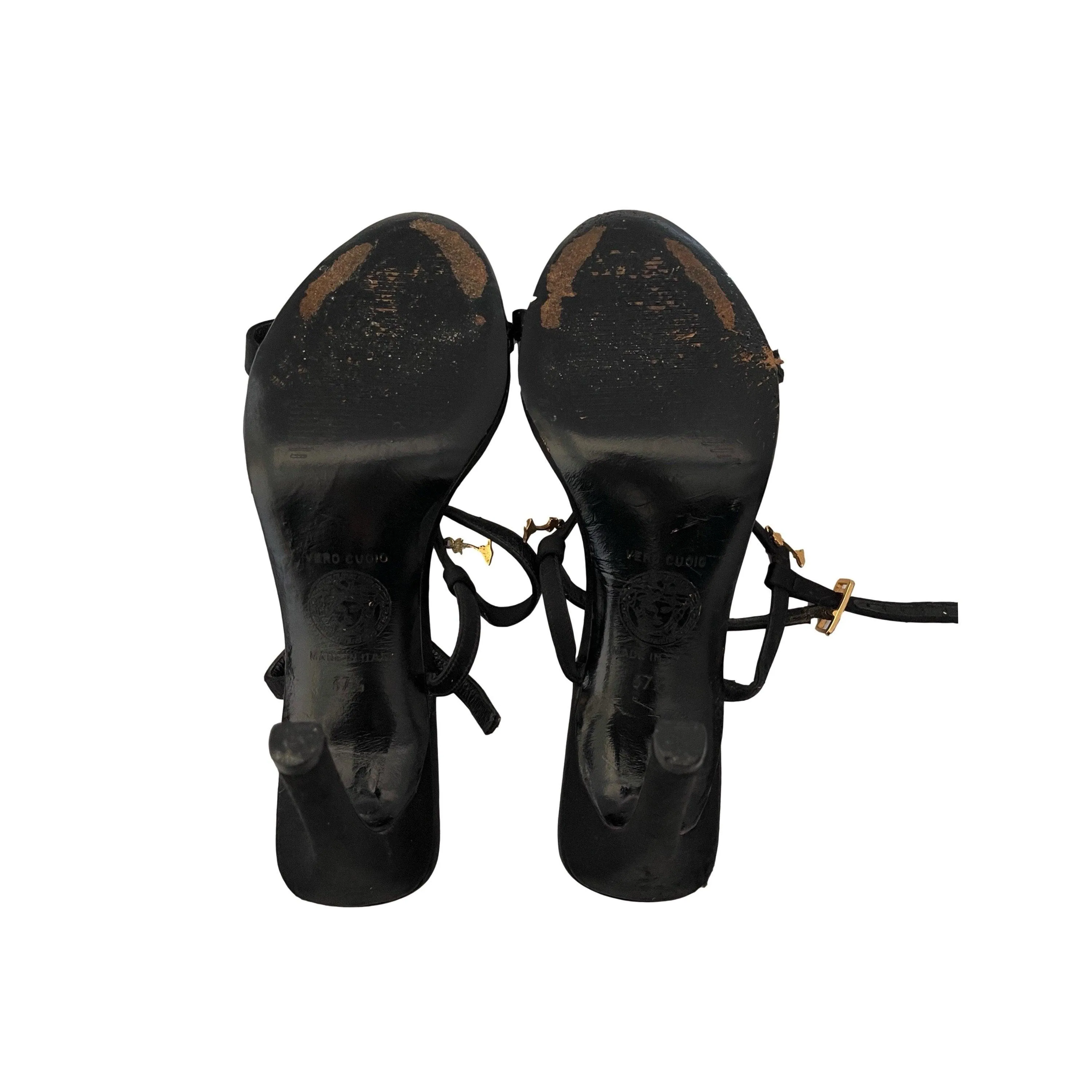 Versace Black Charm Heels