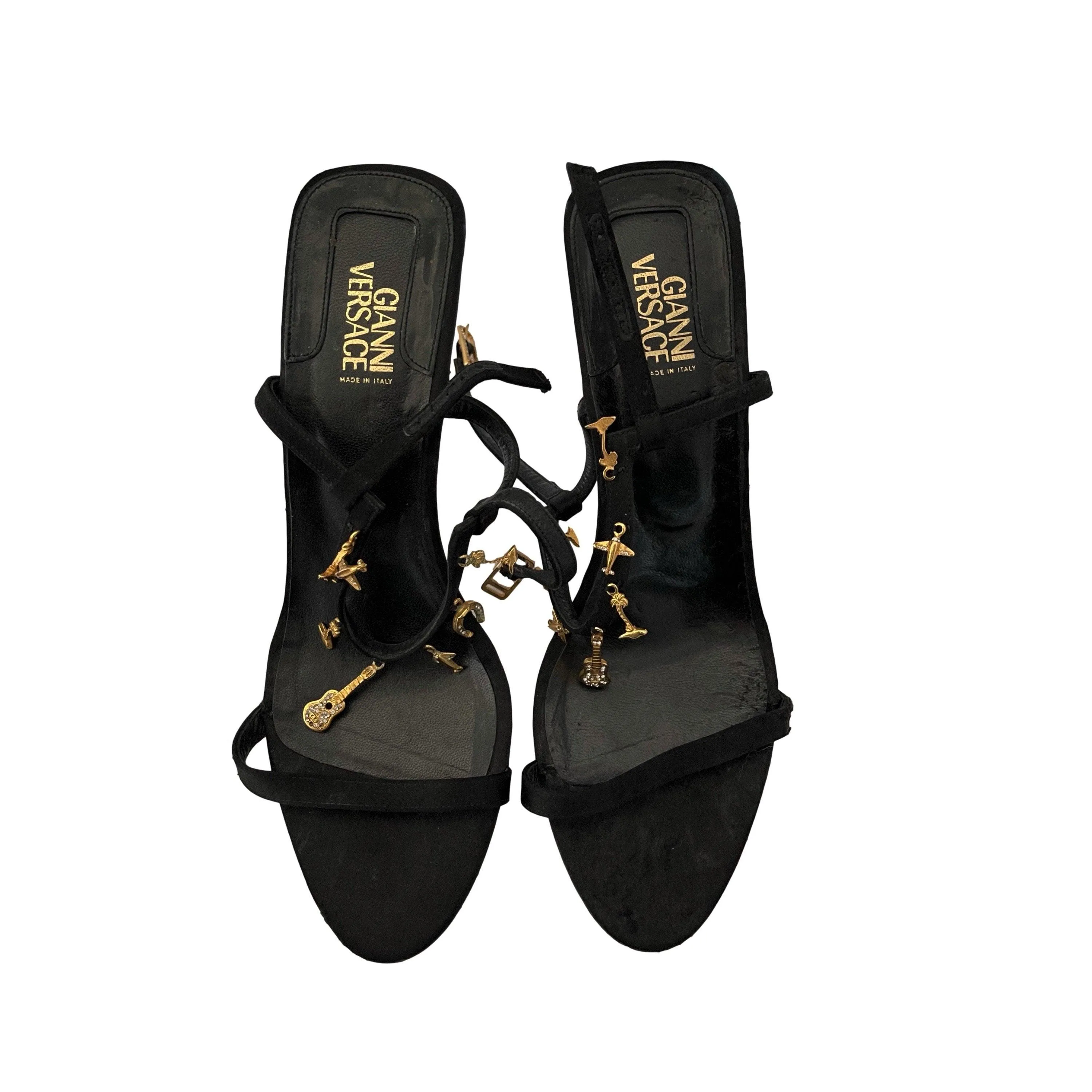 Versace Black Charm Heels
