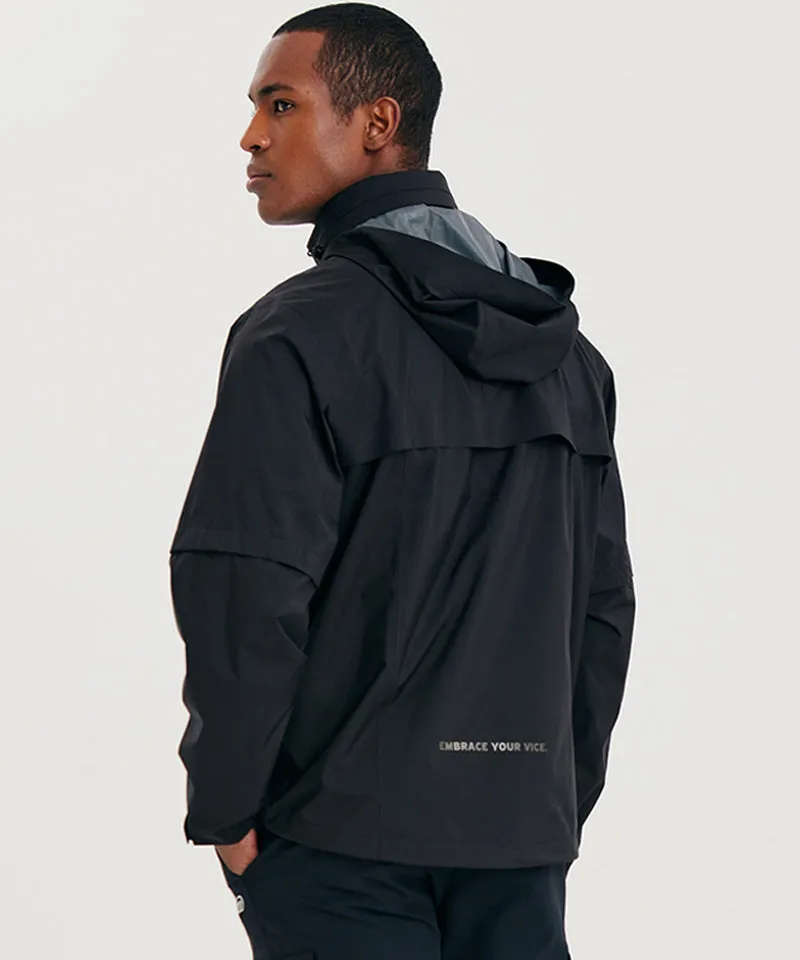 Vice Golf Atelier Men Detachable Rain JK - Black
