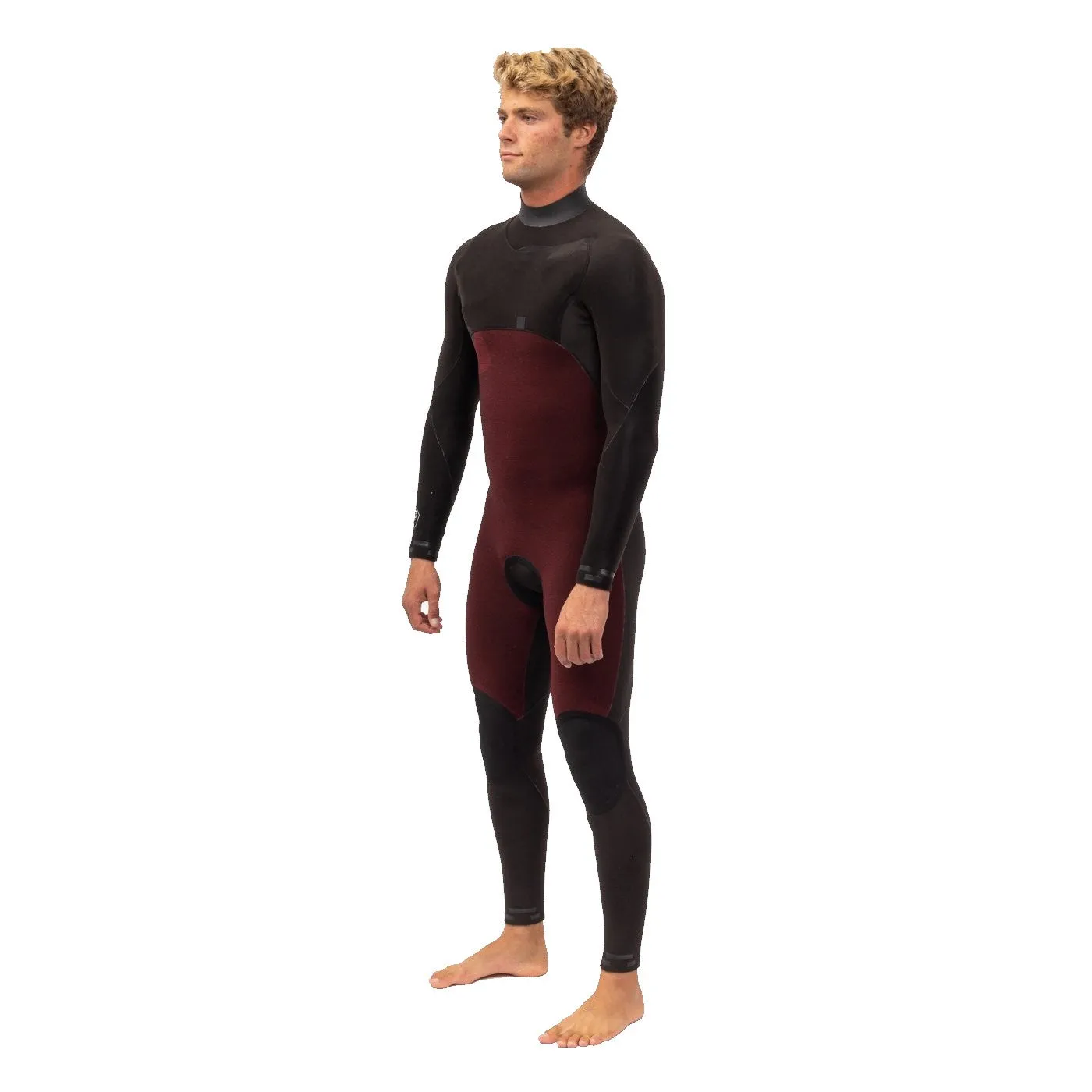 VISSLA 7 SEAS COMP 3/2MM CHEST ZIP STEAMER BLACK