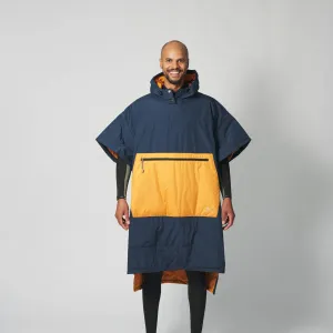 VOITED Original Outdoor Poncho for Surfing, Camping, Vanlife & Wild Swimming - Marsh Grey / Desert