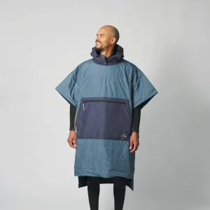 VOITED Original Outdoor Poncho for Surfing, Camping, Vanlife & Wild Swimming  - Marsh Grey / Graphite