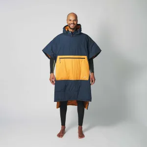 VOITED Original Outdoor Poncho for Surfing, Camping, Vanlife & Wild Swimming  - Ocean Navy / Desert