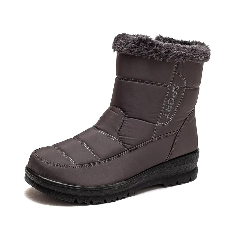 Waterproof Ankle Boots With Plush