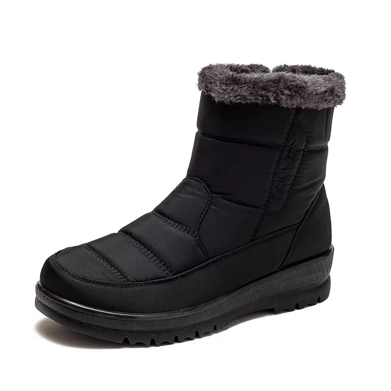 Waterproof Ankle Boots With Plush