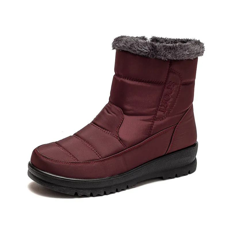 Waterproof Ankle Boots With Plush