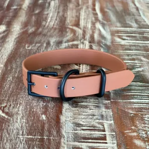 Waterproof Buckle Collar : Mocha   Black