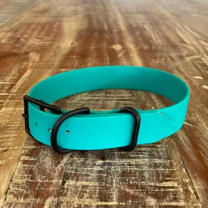 Waterproof Buckle Collar : Teal   Black