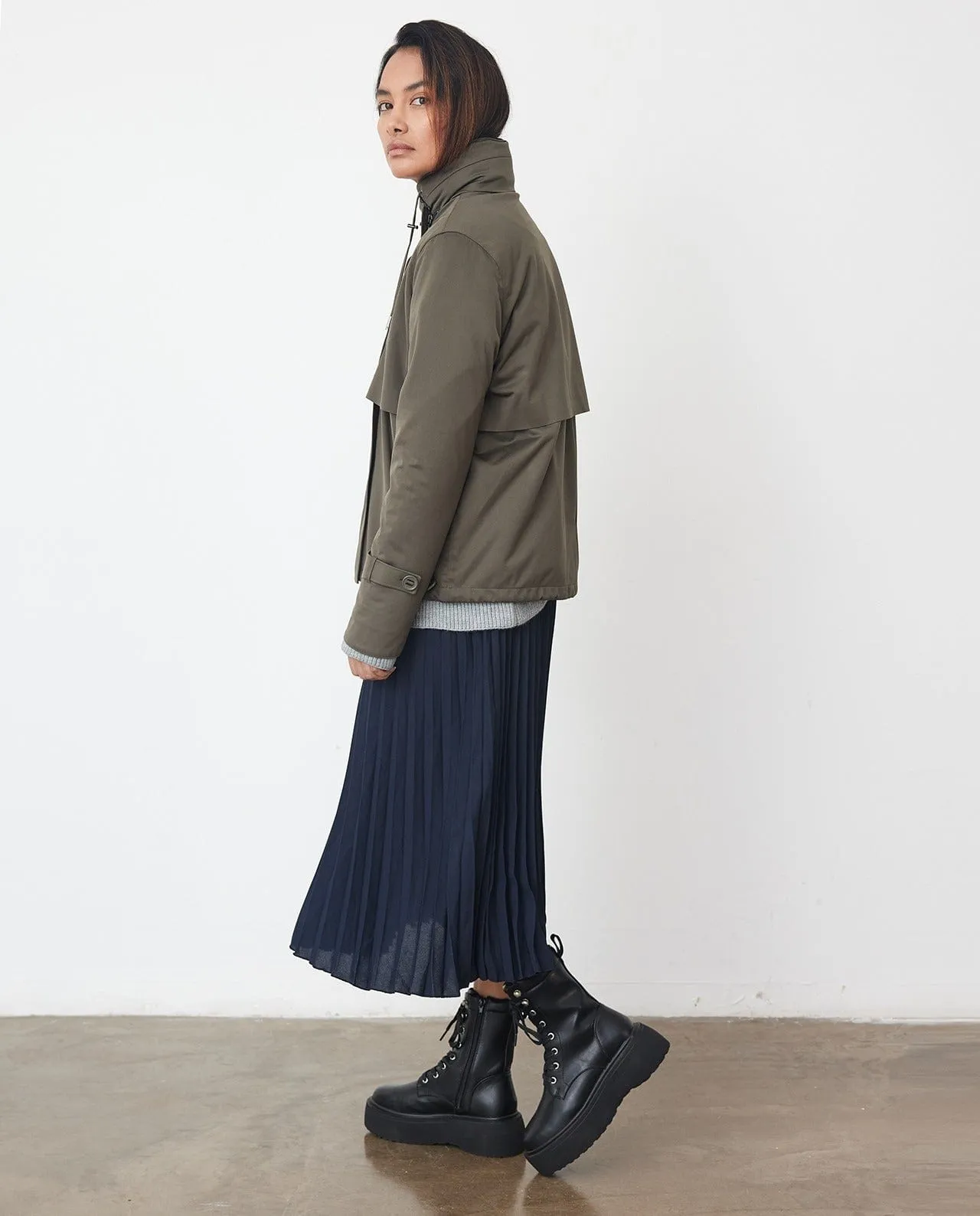 Waterproof City Walker Dark Jacket | Olive