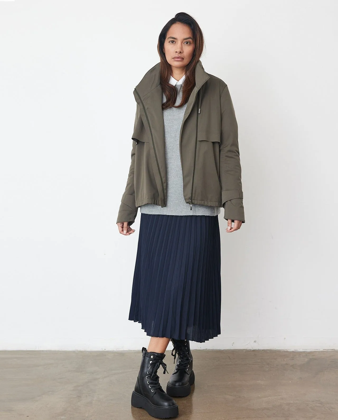 Waterproof City Walker Dark Jacket | Olive