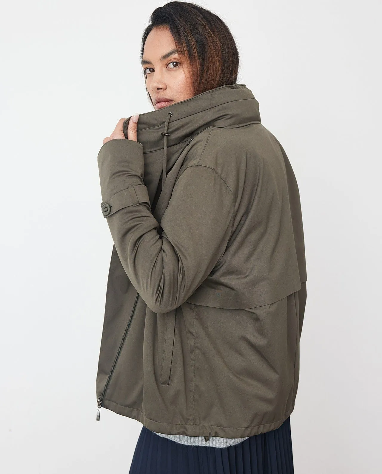 Waterproof City Walker Dark Jacket | Olive