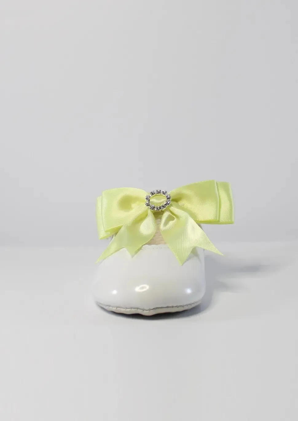 White With Yellow Bow Shoes