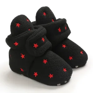 Winter Baby Boots - Red Star