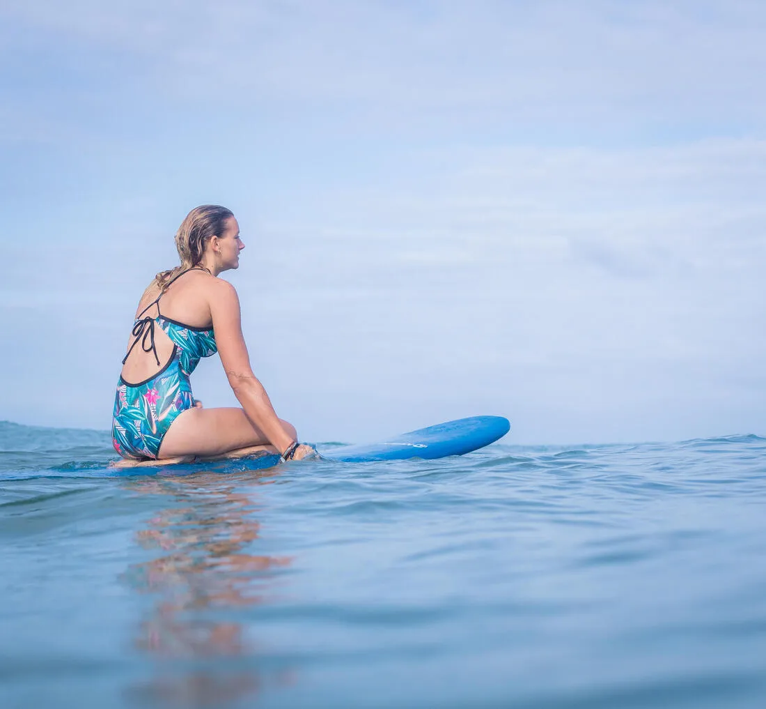 Women's 1-piece surf swimsuit with adjustable back BEA KOGA MALDIVES