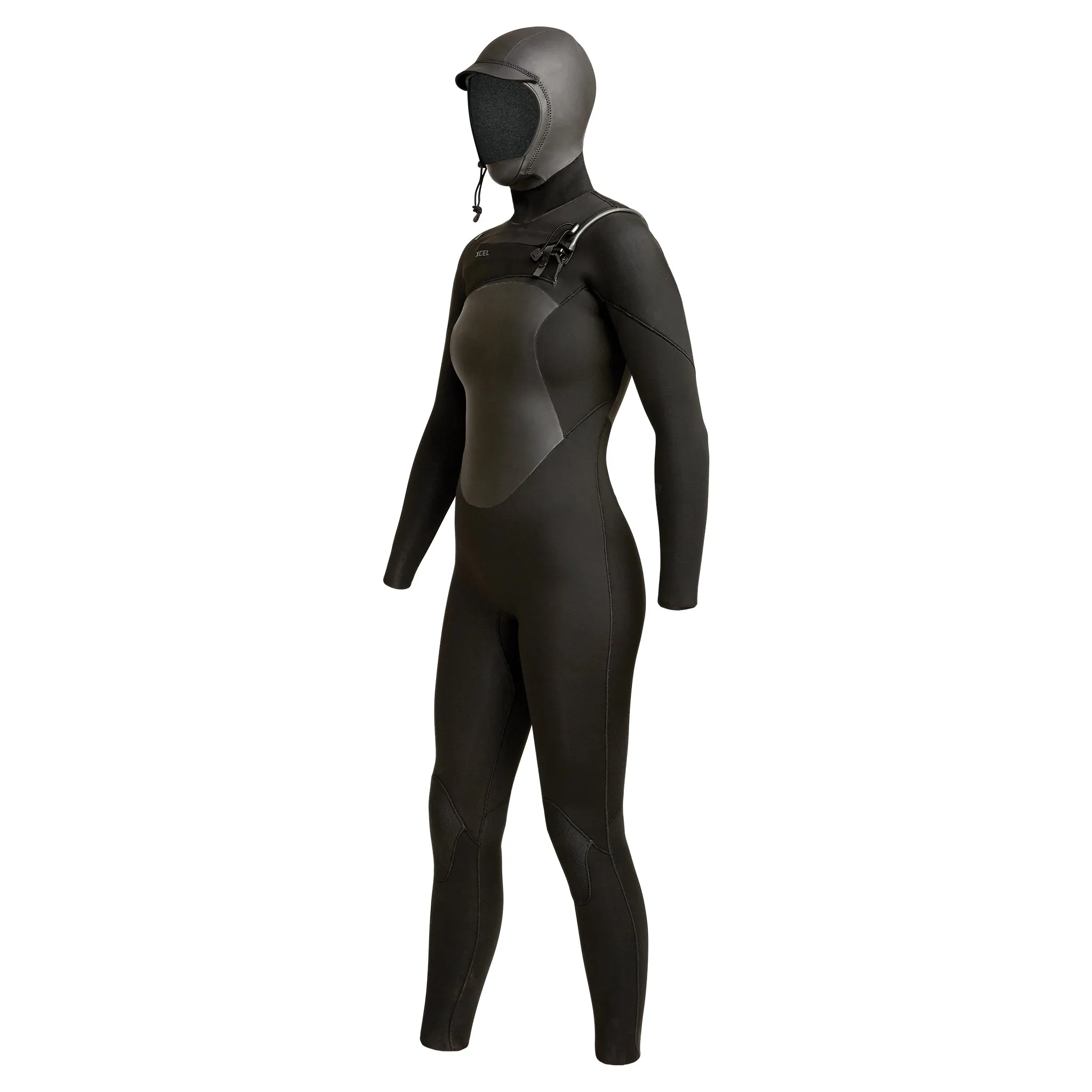 Women's Axis Front Zip Hooded Full Wetsuit 5/4mm