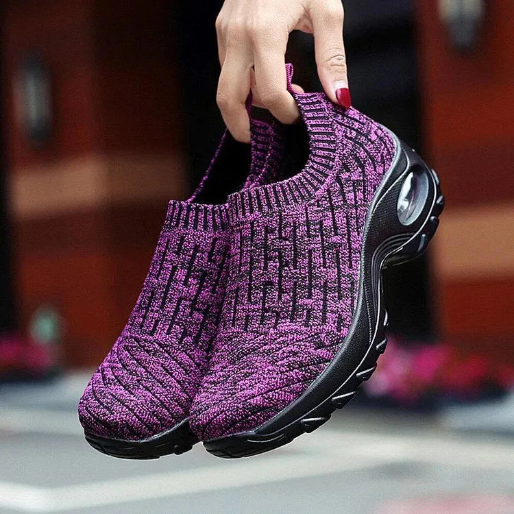 Women's Breathable Air Cushion Leisure Shock Sneakers