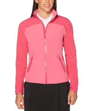 Womens Waterproof Tonal Panel Jacket